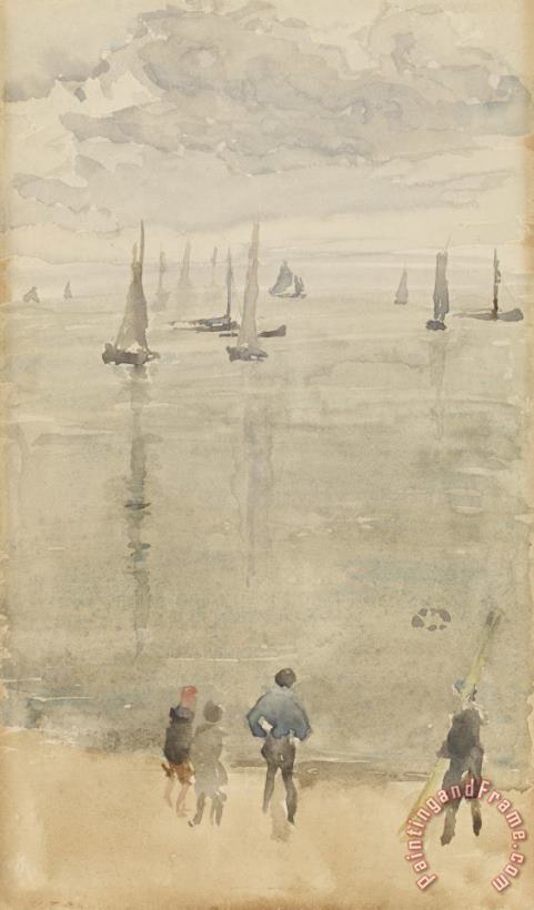 Violet [note?]the Return of The Fishing Boats painting - James Abbott McNeill Whistler Violet [note?]the Return of The Fishing Boats Art Print